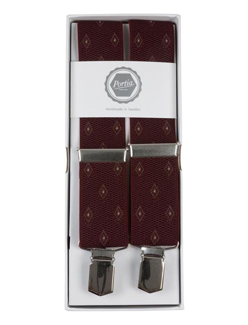 Pattern Suspenders Portia 1924 Burgundy