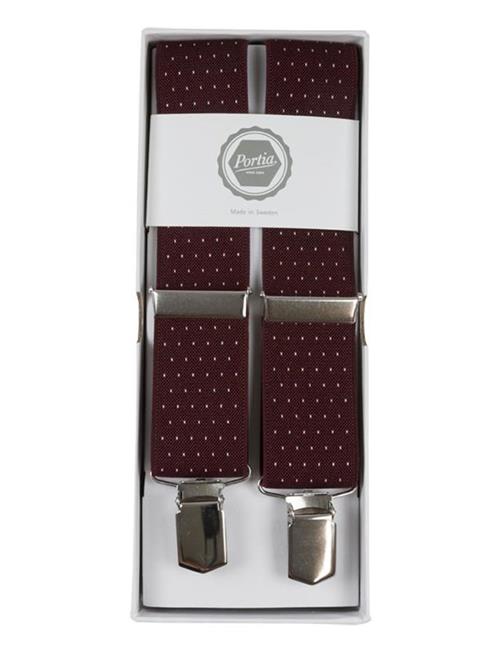 Dotted Suspenders Portia 1924 Burgundy