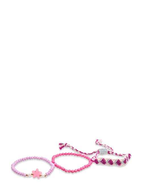 Mango Pack Of 3 Bracelets Mango Pink