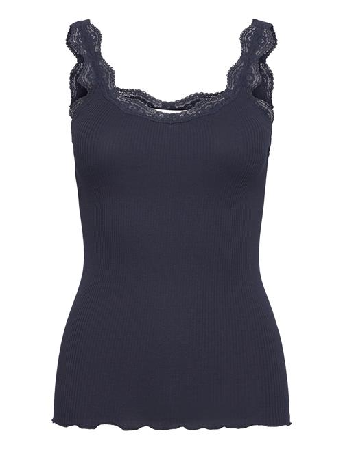 Se Rosemunde Organic Top W/ Lace Rosemunde Navy ved Booztlet