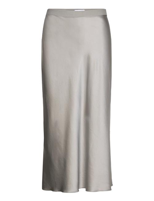 Ahlvar Gallery Hana Satin Silk Skirt Ahlvar Gallery Grey