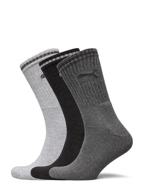 Se PUMA Puma Unisex Striped Crew Sock 3P PUMA Grey ved Booztlet