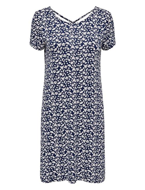 Onlbera Back Lace Up S/S Dress Jrs ONLY Navy