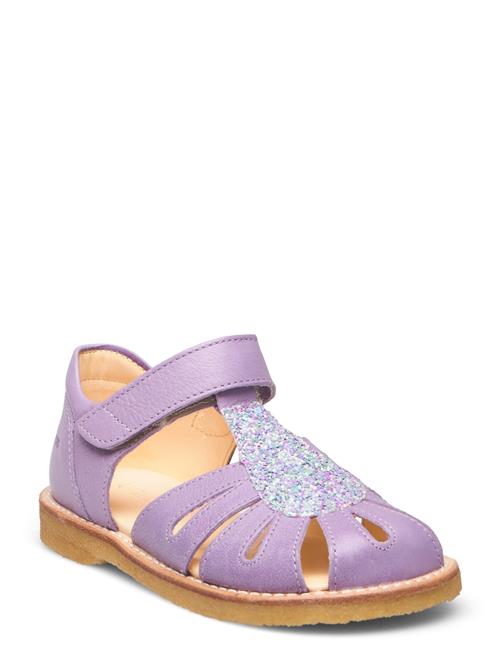 Sandals - Flat - Closed Toe - ANGULUS Purple