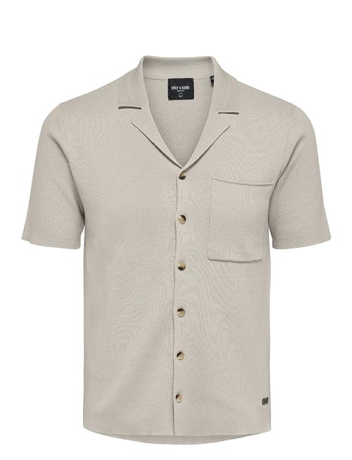 Onsluke Life 12 Revers Collar Knit ONLY & SONS Grey