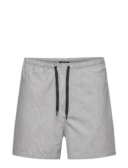 ONLY & SONS Onsted Stripe Seersucker Swim Noos ONLY & SONS Black