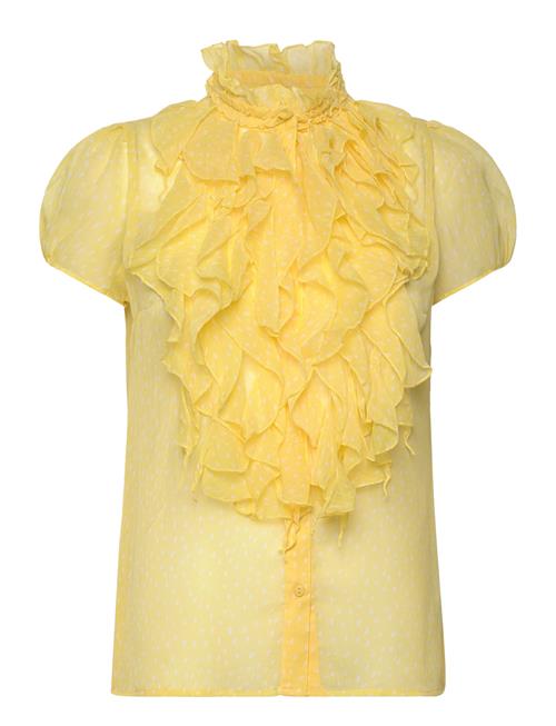 Saint Tropez Liljasz Crinkle Ss Shirt Saint Tropez Yellow