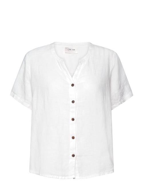 Cream Crbellis Linen Shirt Cream White