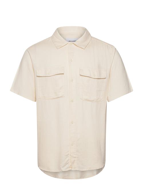 ONLY & SONS Onskari Ss Shirt Visc Lin 0075 Cs ONLY & SONS Cream