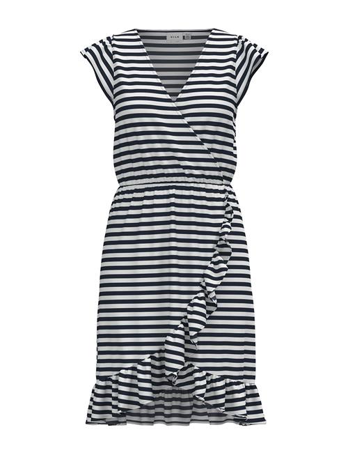 Vila Vimo Y S/S Wrap Flounce Dress /1/Ka Vila Navy