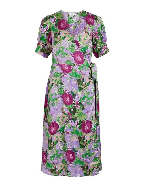 Vila Vinaria S/S Wrap Midi Dress/Dc/Su Vila Green