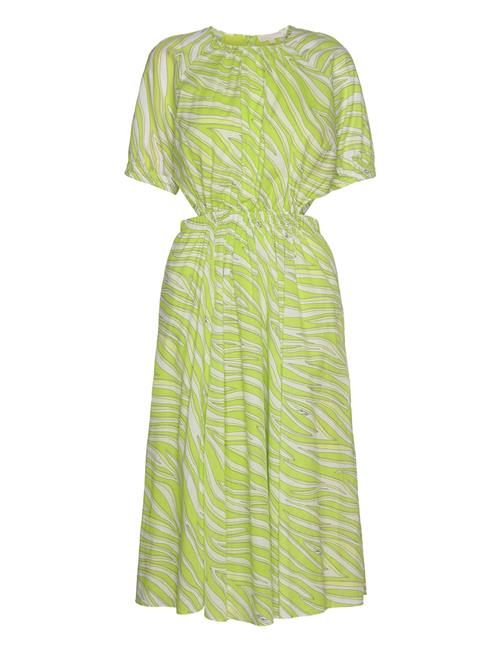 Michael Kors Large Zebra Midi Drs Michael Kors Green