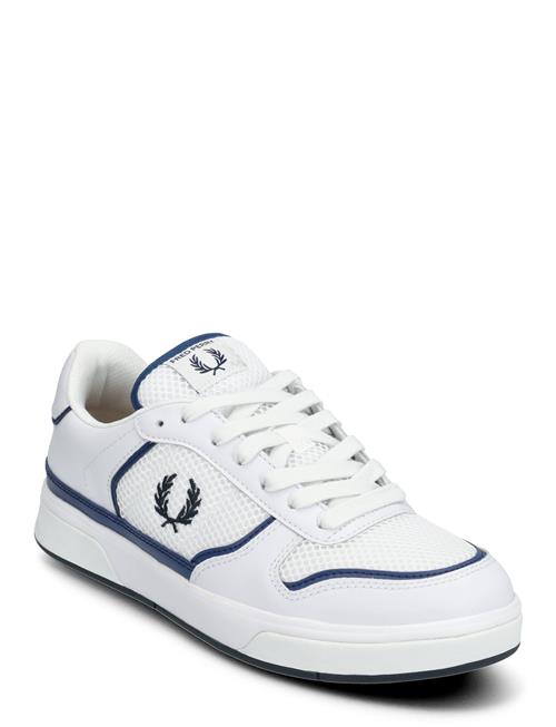 Se Fred Perry B300 Leather/Mesh Fred Perry White ved Booztlet