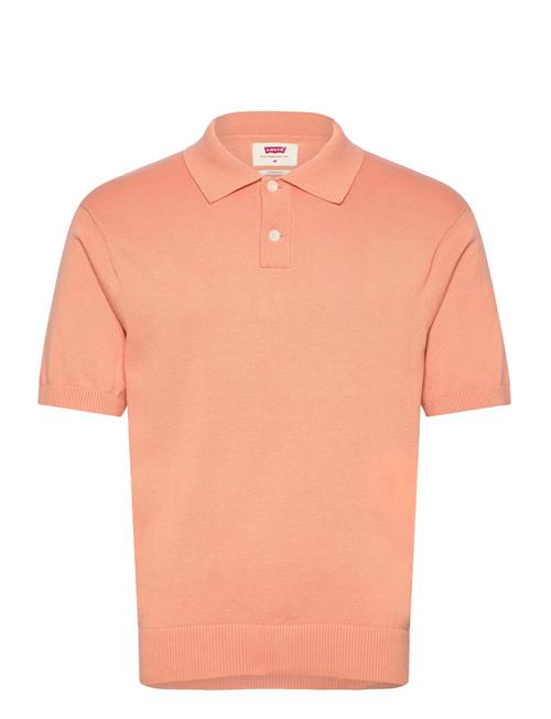 LEVI´S Men Sweater Knit Polo Peach Bloom LEVI´S Men Coral