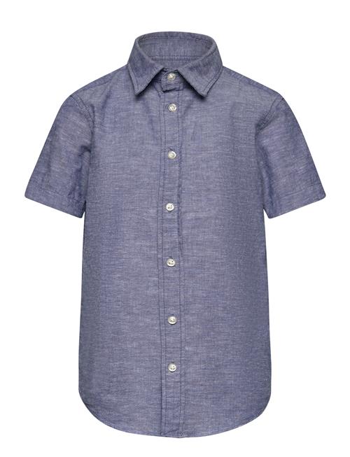 Jack & Jones Jjelinen Blend Shirt Ss Sn Jnr Jack & J S Blue