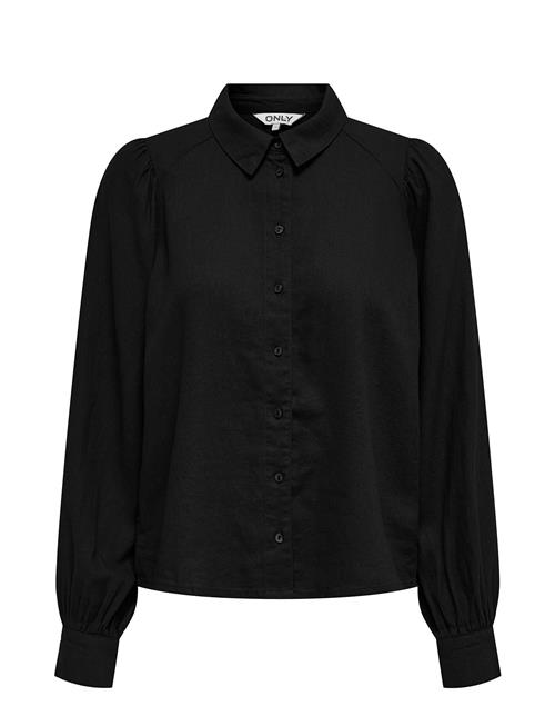 ONLY Onlcaro L/S Linen Bl Puff Shirt Cc Pnt ONLY Black