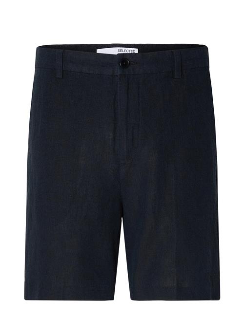 Selected Homme Slhregular-Mads Linen Shorts Noos Selected Homme Navy