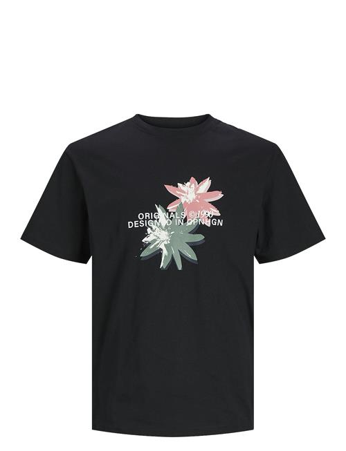 Se Jack & Jones Jortampa Aop Branding Tee Ss Crew Jnr Jack & J S Black ved Booztlet