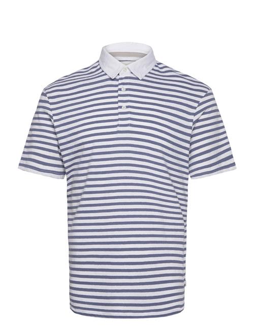 Se Jack & Jones Jprcc Soft Linen Blend Ss Polo Jack & J S Blue ved Booztlet
