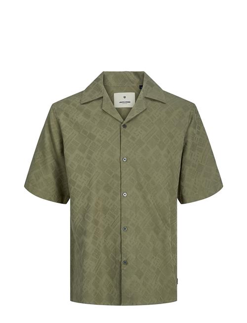 Jack & Jones Jprbluoregon Jacquard Resort Shirt S/S Jack & J S Green