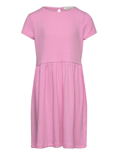 Solid Rib Dress Tom Tailor Pink