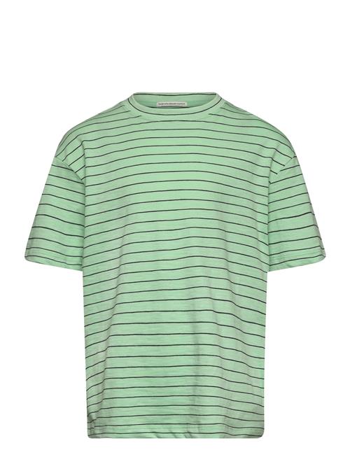 Se Tom Tailor Over Striped T-Shirt Tom Tailor Green ved Booztlet