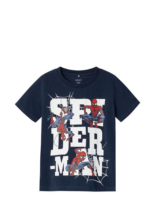 Nmmmakan Spiderman Ss Top Mar Name It Navy