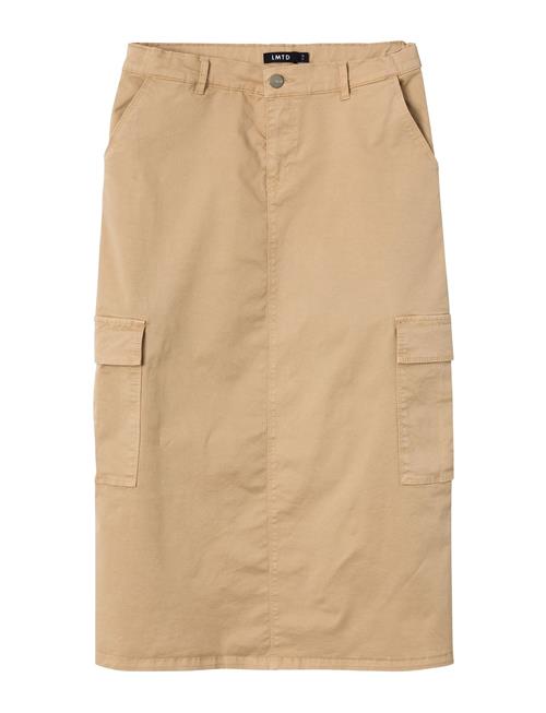 LMTD Nlfthilse Midi Cargo Skirt LMTD Beige