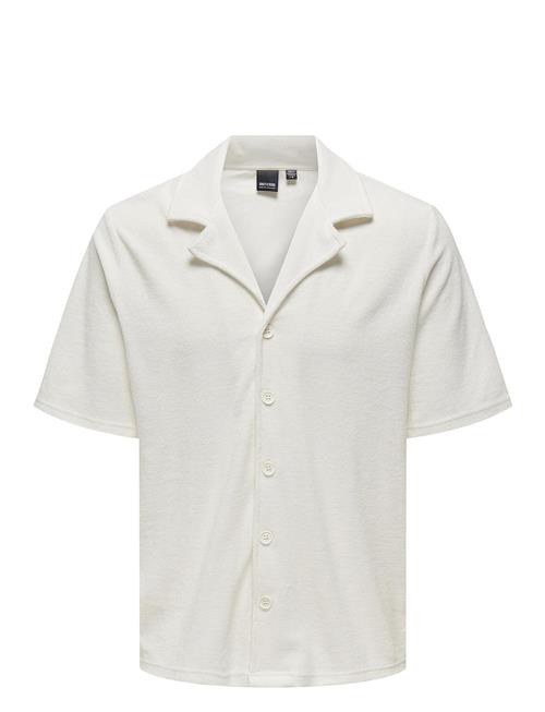 ONLY & SONS Onsdeniz Reg Ss Terry Shirt Cs ONLY & SONS White