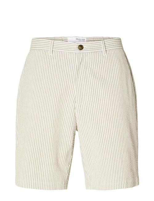 Selected Homme Slhregular-Karl Seersucker Shorts Noos Selected Homme Cream