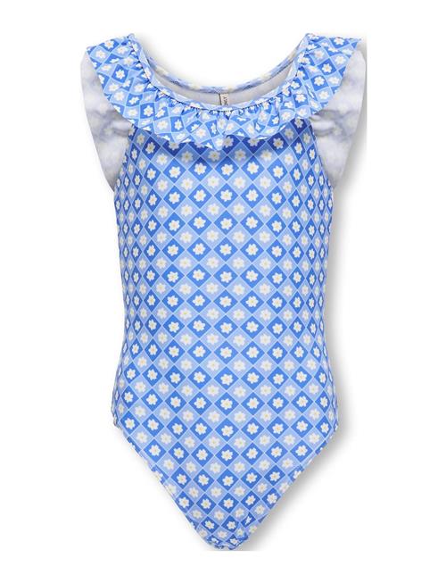 Kids Only Kmgmaja Frill Swimsuit Acc Kids Only Blue