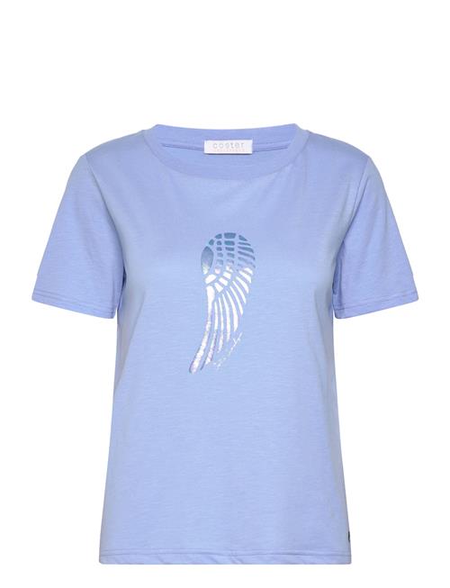 Se Coster Copenhagen T-Shirt With Wing Coster Copenhagen Blue ved Booztlet