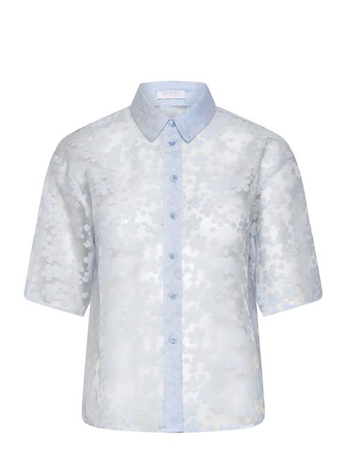 Coster Copenhagen Sheer Shirt With Flowers Coster Copenhagen Blue