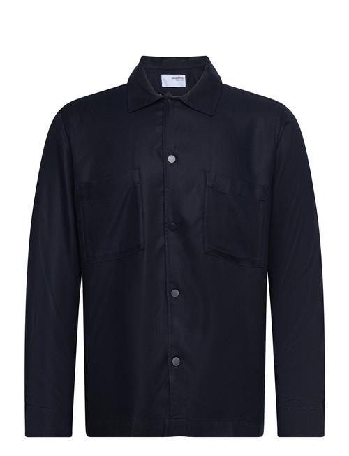 Selected Homme Slh-Conrad Overshirt Ls Tencel Selected Homme Navy