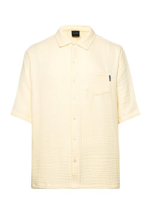 Daily Paper Enzi Seersucker Ss Shirt Daily Paper Yellow