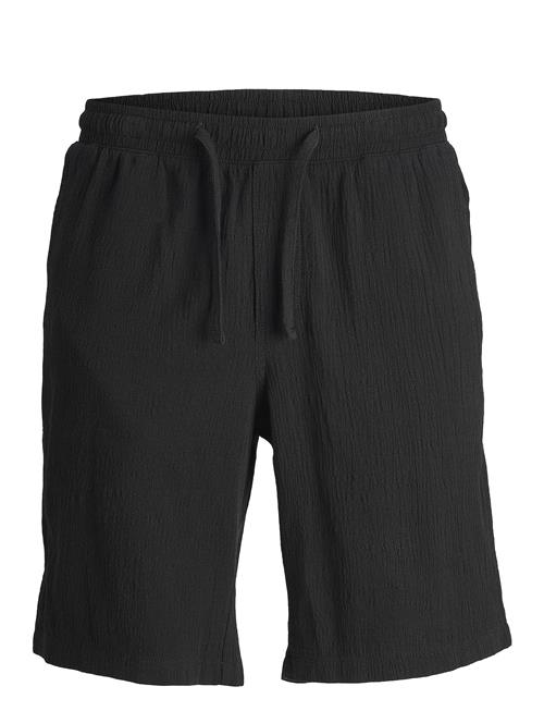 Jack & Jones Jpstjaiden Jjcrinkle Jogger Short Sn Jack & J S Black