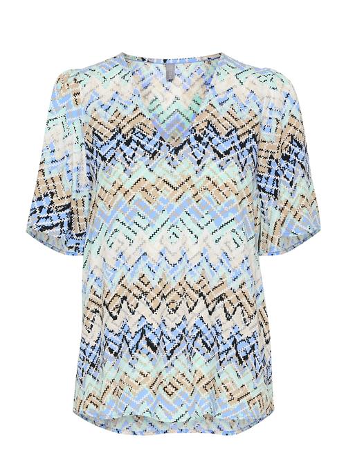 Cukendall Ss Blouse Culture Blue