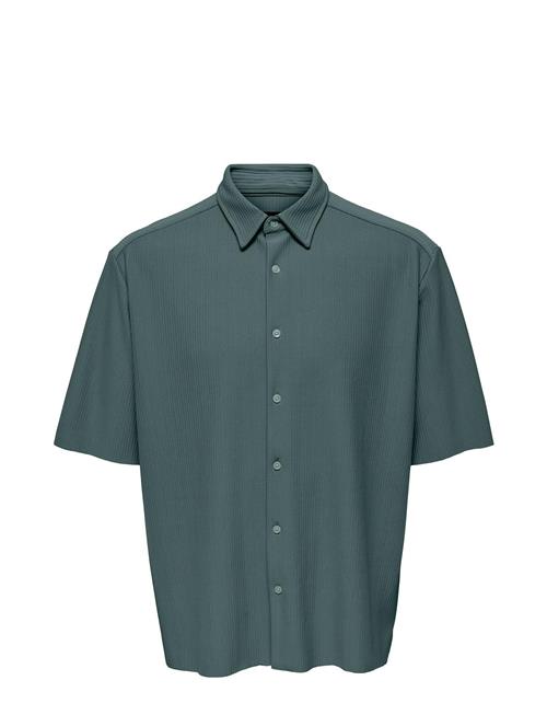 ONLY & SONS Onsboyy Life Rlx Recy Pleated Ss Shirt ONLY & SONS Green