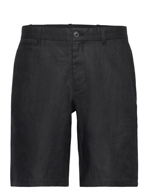 Mango Slim-Fit 100 Linen Bermuda Shorts Mango Black