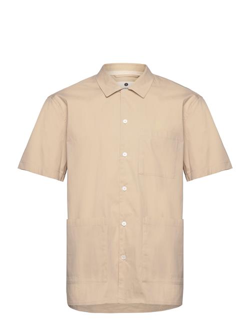 Akkurt S/S Pocket Shirt Anerkjendt Beige