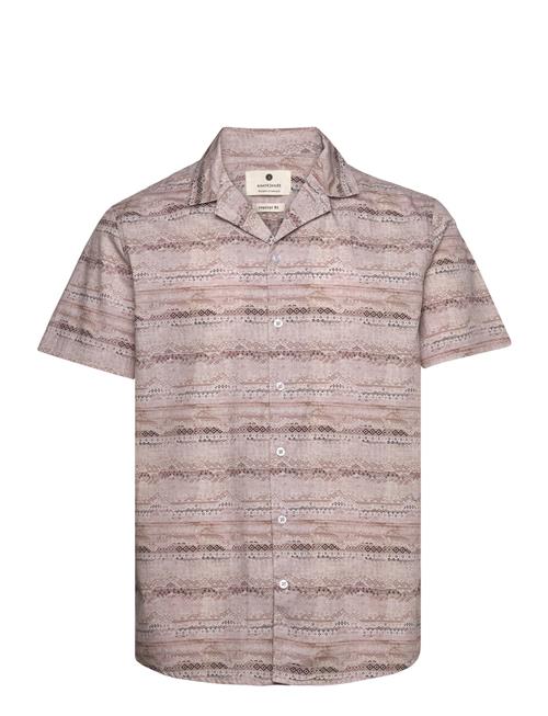 Akleo S/S Poplin Aop Anerkjendt Pink