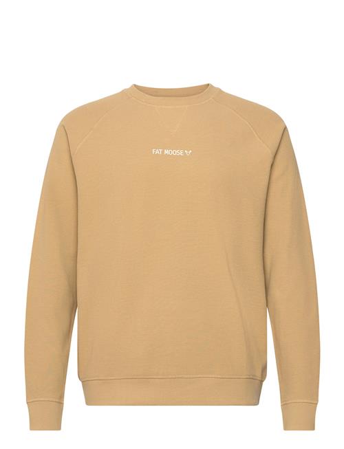 Se Fat Moose Christopher Crew Neck Fat Moose Beige ved Booztlet