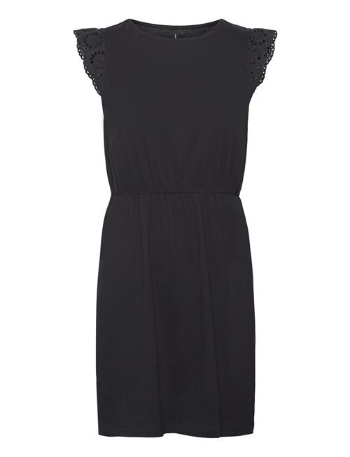 Vero Moda Vmemily Sl Gathering Dress Jrs Noos Vero Moda Black