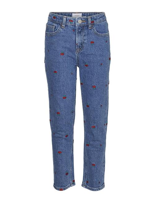 Vero Moda Girl Vmolivia Mom Emb Denim Jeans Ra379 Girl Vero Moda Girl Blue