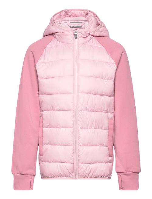 Color Kids Hybrid Fleece Jacket W. Hood Color Kids Pink