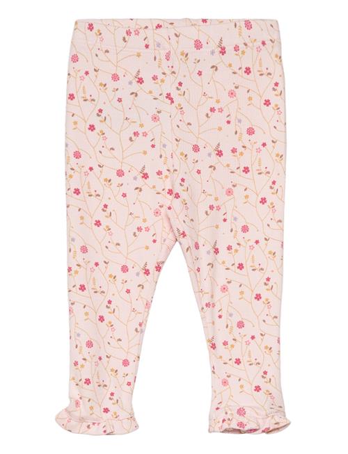 Leggings Aop Rib Minymo Pink