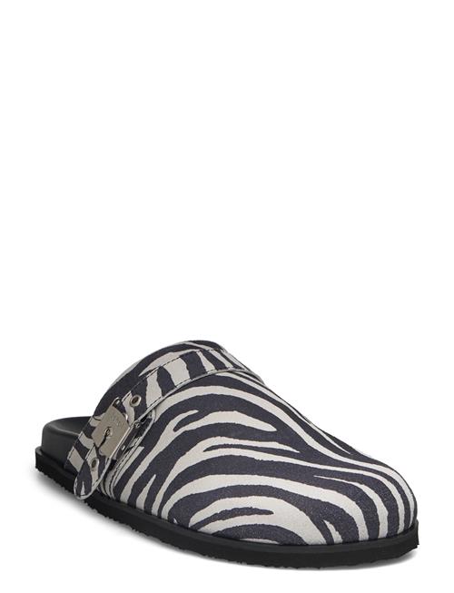 Scholl Sl Pescura Charlene Printed Suede Scholl Black