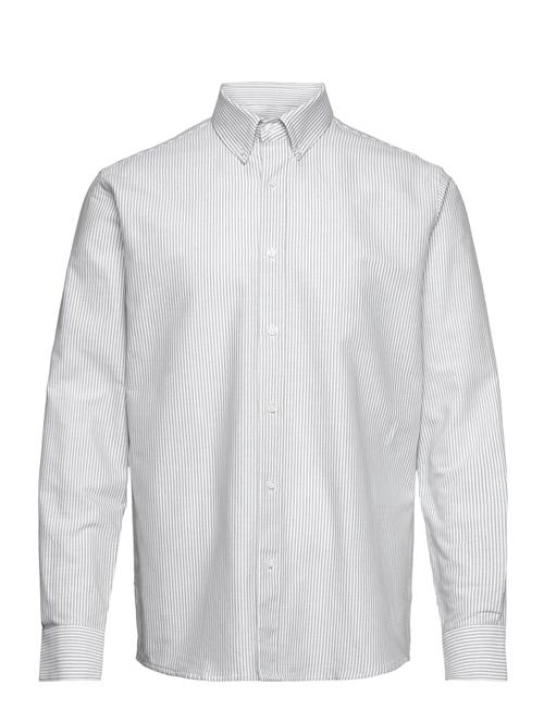 Mads Nørgaard Cotton Oxford Sune Stripe Shirt Bd Mads Nørgaard White