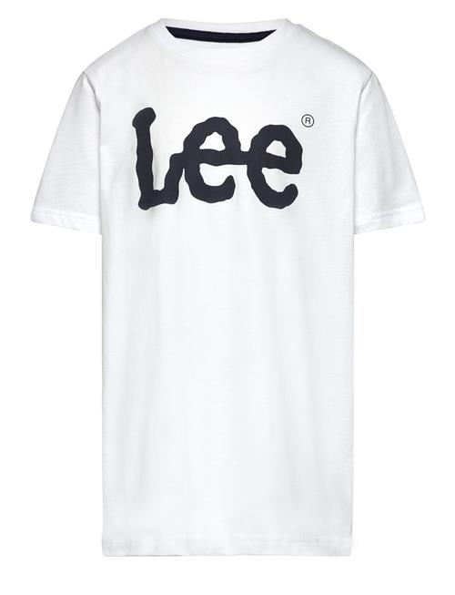 Se Lee Jeans Wobbly Graphic T-Shirt Lee Jeans White ved Booztlet