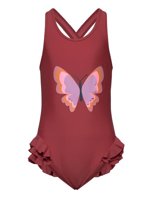 Color Kids Swimsuit W. Application Color Kids Brown